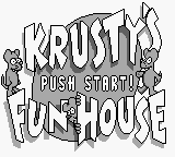Krusty World (Japan) Title Screen